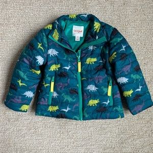 Cat & Jack Dinosaur Puffer Jacket Size 18 months